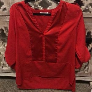 Red Calvin Klein Blouse